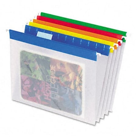 Pendaflex Pendaflex 55708 EasyView Poly Hanging File Folders- Letter- Assorted Colors- 25/Box 55708